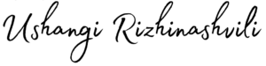 Ushangi Rizhinashvili signature logo